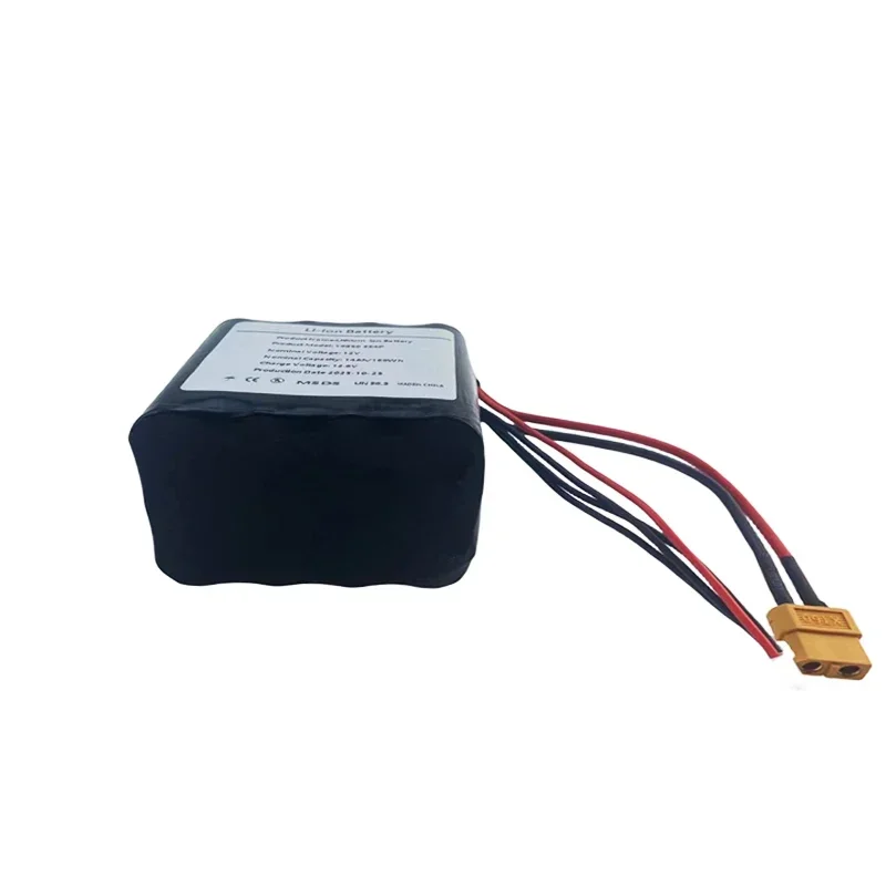 Batteria ricaricabile agli ioni di litio UAV ad alta capacità 3S4P 12V 14Ah 12.6V per vari aerei RC Quadrotor XH2.54-4P XT60