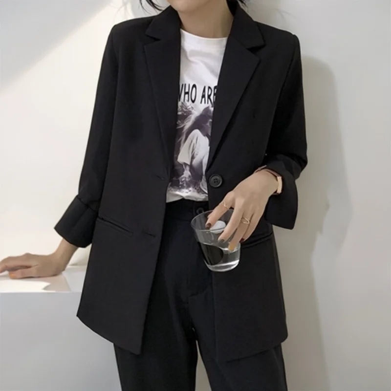 

Женский пиджак в американском стиле, пышный, в стиле ар-нуво, элегантный, женственный, с боковыми шлицами, изысканный, с драпировкой, комфортный, в корейском стиле