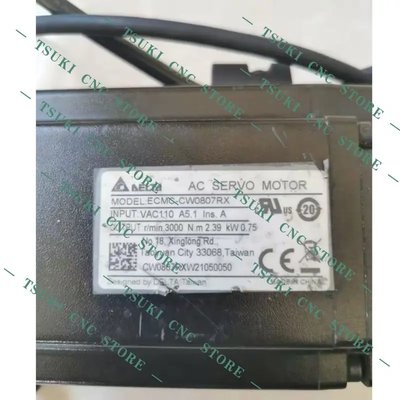 Used ECMC-CW0807RX 750W servo motor test OK, fast shipping