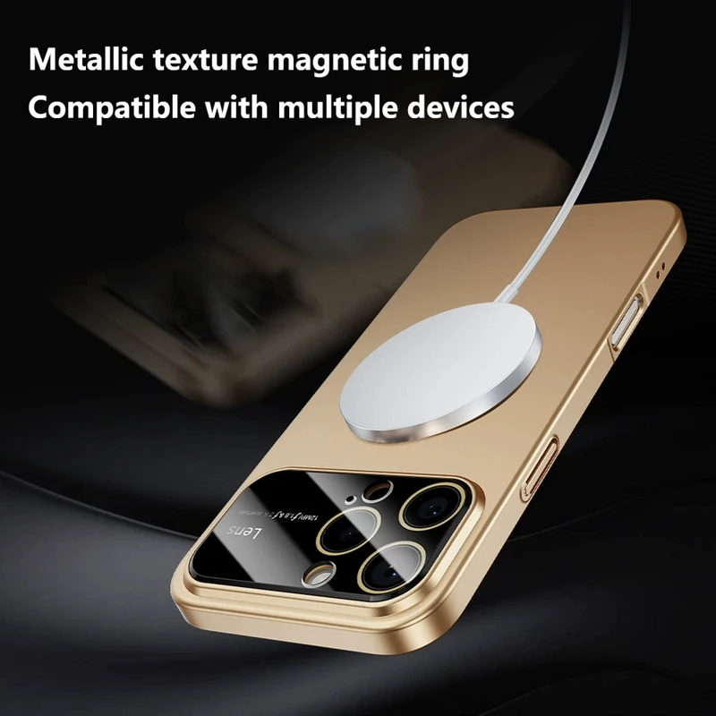 Оригинальный чехол Xiaomi Glass Nano Matte для iPhone 17 16 15 14 13 Pro Max магнитный Magsafe беспроводная зарядка Armor Фото №4