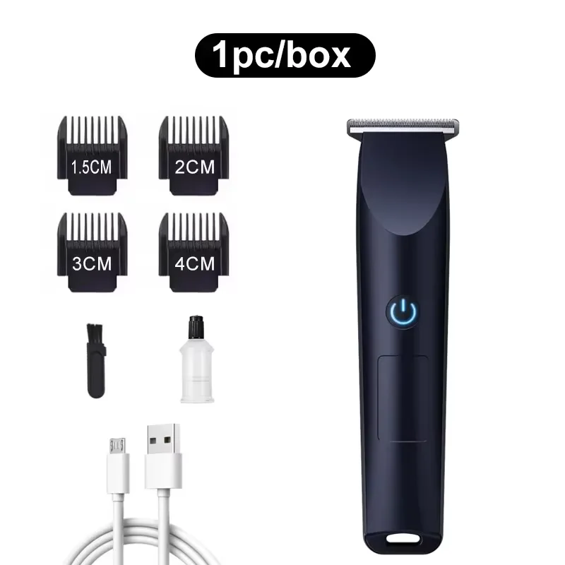 2026New Electric Hair Clipper Hair Trimmer for Men Body Groomer & Pubic Waterproof Hair Trimmer Replaceable Ceramic Blade