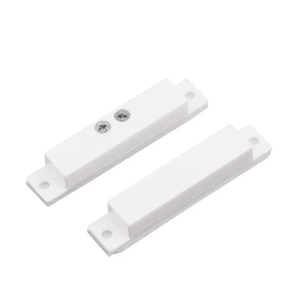 10Sets Wired Magnetic Door and Window Contact Sensors with Reed Switch Designed for Security Alarm Systems Includes Screws