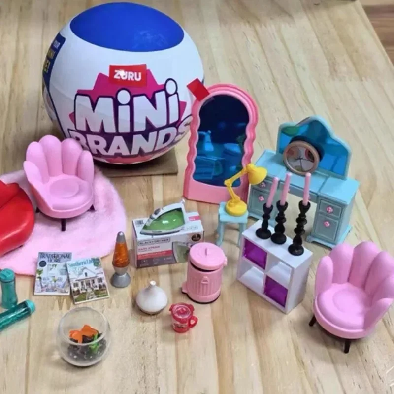 Zuru Mini Brands Surprise Ball Home Furniture Sofa Blind Box Electrical Appliances Kitchen Ware Figure Accessories Toys