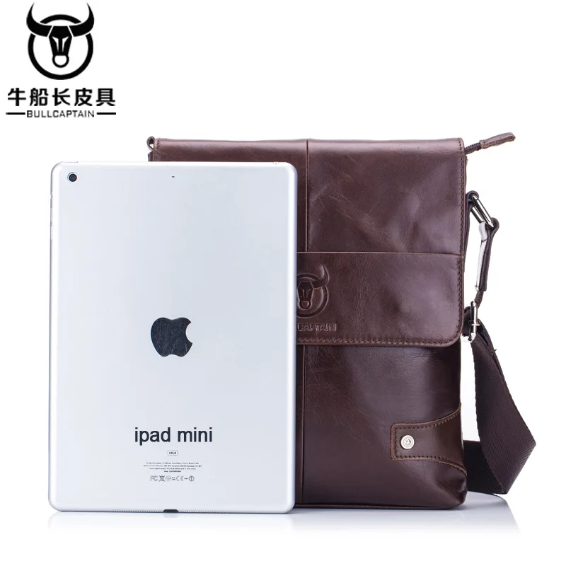 الراقية الرجال الجلد الحقيقي كتف واحد حبال جلد البقر الأعمال اللوحي تخزين سعة كبيرة حقيبة كتف واحدة