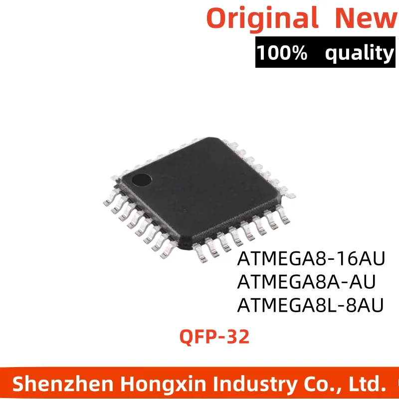 

(5piece)100% New ATMEGA8-16AU ATMEGA8A-AU ATMEGA8L-8AU ATMEGA8 16AU ATMEGA8A AU ATMEGA8L 8AU QFP-32 Chipset