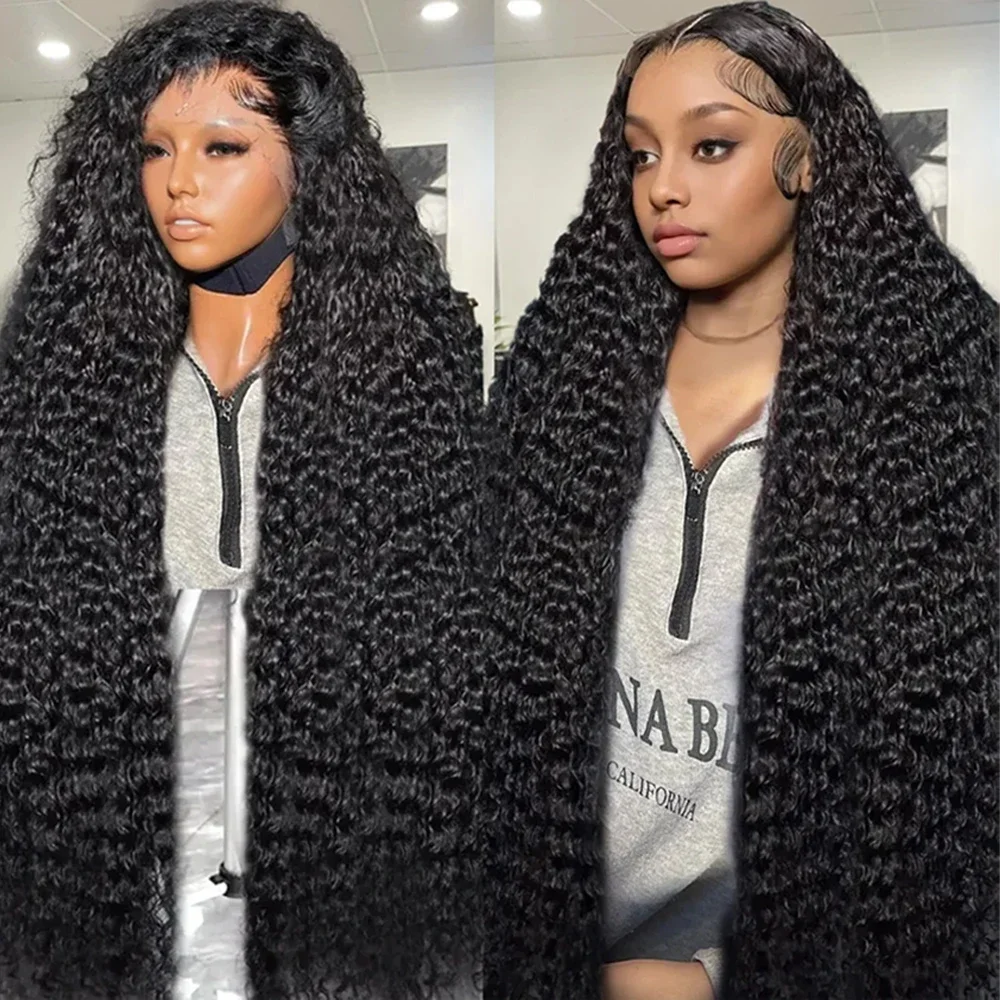 

Натуральные черные парики с глубокими волнами, с закрытием 7x6, парики с кружевом 13x4, 13x6, HD-кружевной фронтальной частью, длинные бразильские парики из натуральных волос с водной волной, парики Max-lace