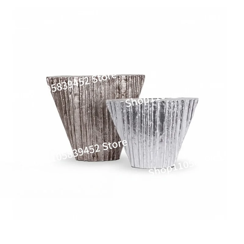 For Simple Resin Texture Flower Arrangement Vase Ornament Living Room Soft Decoration