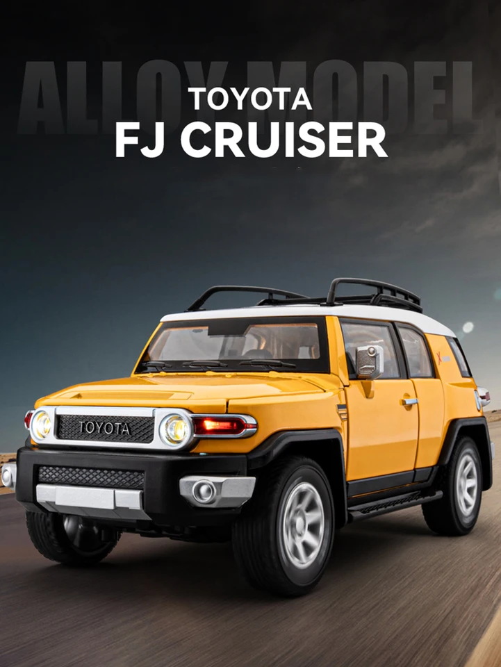 1: 24 simulation zinc alloy Land Cruiser FJ model car, static