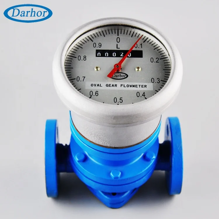 

DH900 oval gear flowmeter palm oil diesel flow meter mechanical digital petrol rotameter