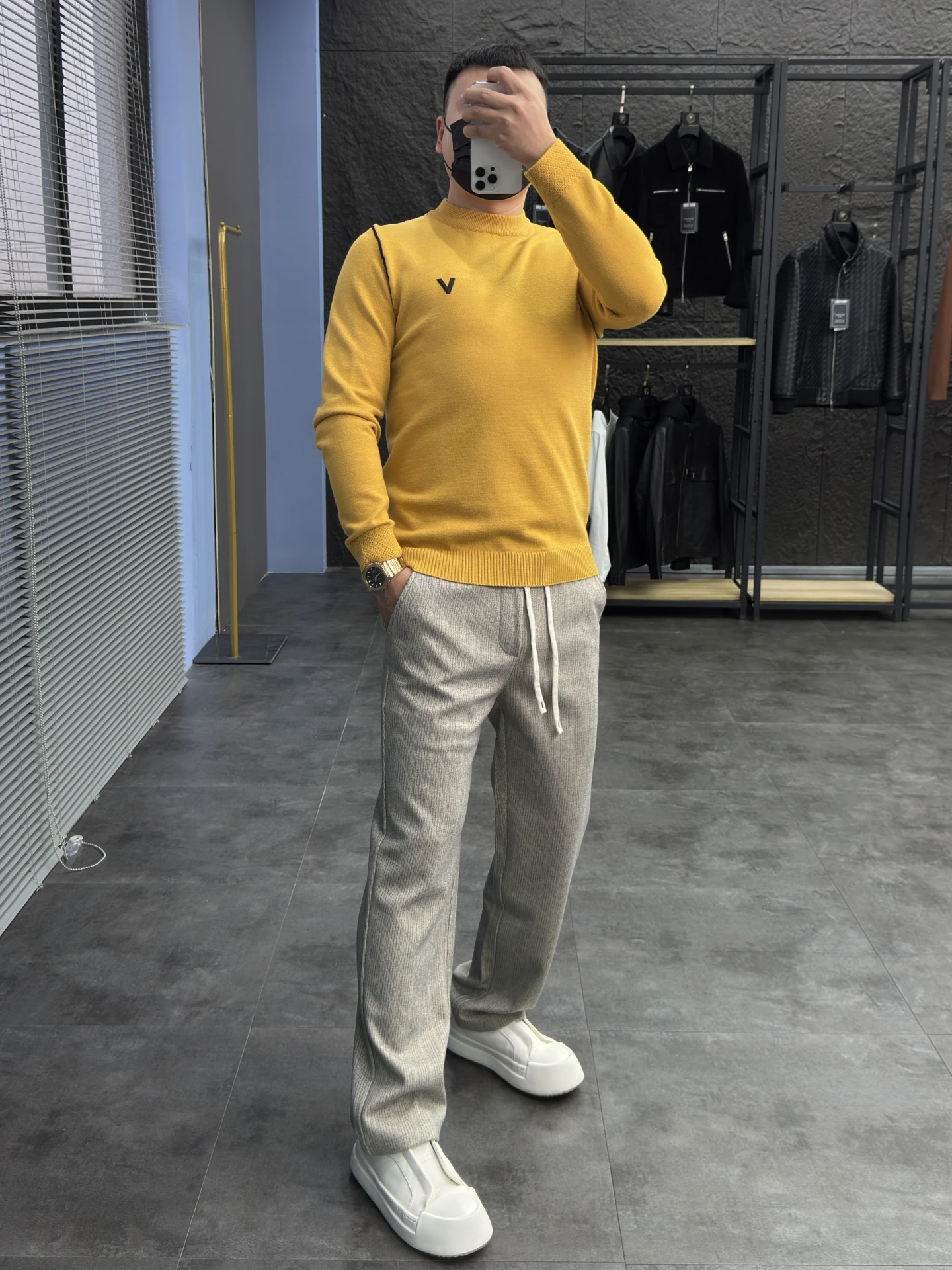 

Svip Men's Thiened Knitted Sweater Casual Comfortable f High Collar Elastic Winter Leisure Faion Warm Pullover Knitwear