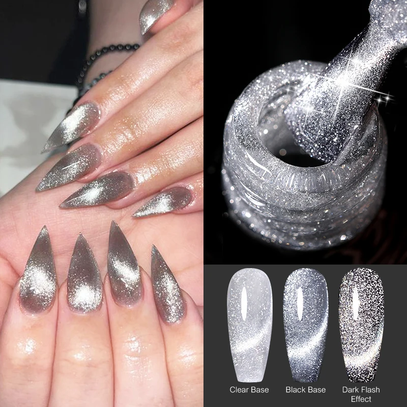 UR SUGAR 7.5ml Reflective Glitter Gel Nail Polish Winter Color Sparkling Sequins Soak Off UV LED Varnish Nail Art Decoration