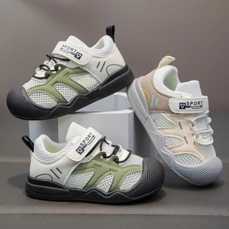 2026 Kids New Fashion Mesh Casual Shoes Breathable Non Slip Lightweight Comfortable Design Sneakers Girls Boys Outdoor Shoes