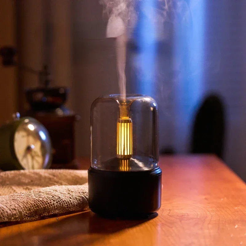 

Новый диффузор аромата, портативный увлажнитель воздуха, 120 мл, USB-увлажнитель воздуха, эфирное масло, крутой туманообразователь, фоггер со светодиодным ночником