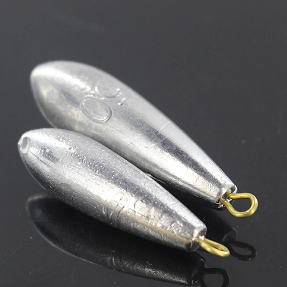 Water Droplets 2pcs Tackle Sinking Bait Solid Angling Gear Lead Weights Fishing Accessories Fishing Sinkers Lead Sinker