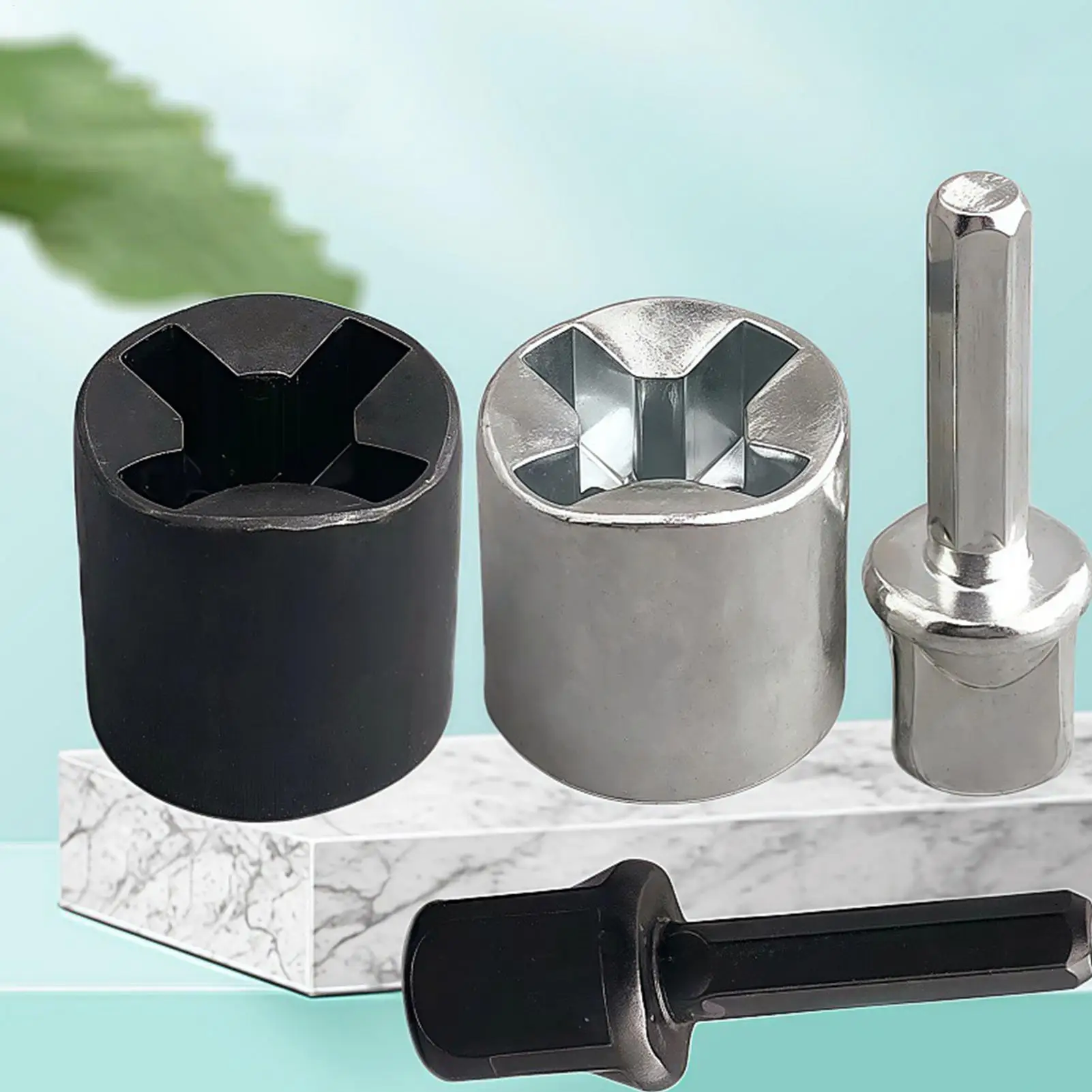 Jack Adapter Tool Universal Heavy Duty Steel Attachment Drill Bit Adapter For RV Boat Car Truck Towing Mower Equipment Cargo