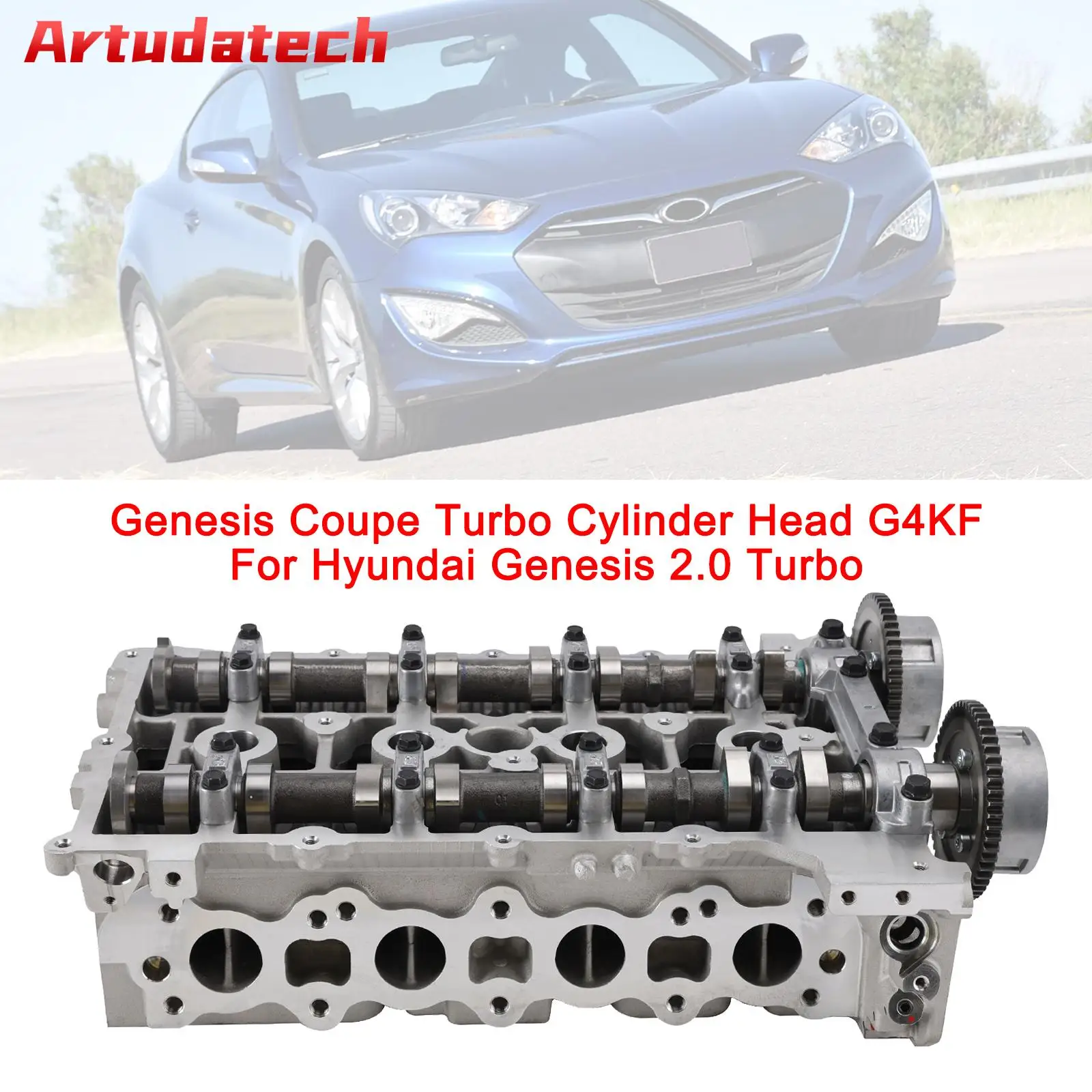 

Головка блока цилиндров Artudatech G4KF для Hyundai Genesis 2.0 Turbo, автомобильные аксессуары