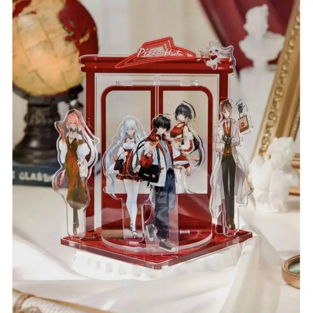 أنيمي لعبة Wuthering موجات آبي أنيمي الشكل الاكريليك حامل نموذج لوحة زخارف مكتب الدائمة علامة سطح المكتب المشجعين الفونوغراف هولو وات