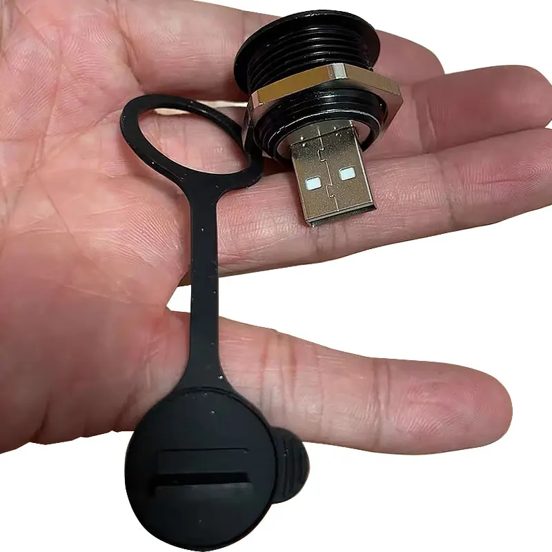 D type Metal USB TYPE-C M24 aperture mounting panel dust cover female USB socket data adapter type C USB2.0 USB3.0 connector