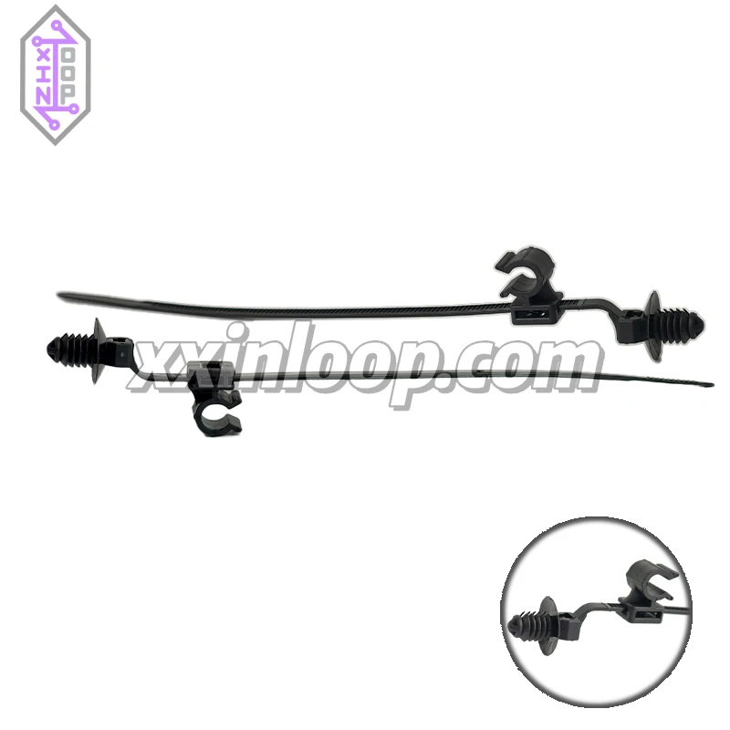 156‐01319 PA66HS PA66HIRHS Зажим для труб Кабельная стяжка 2-х предметный крепежный ремень для жгута проводов труб и зажима для прокладки труб и стяжки