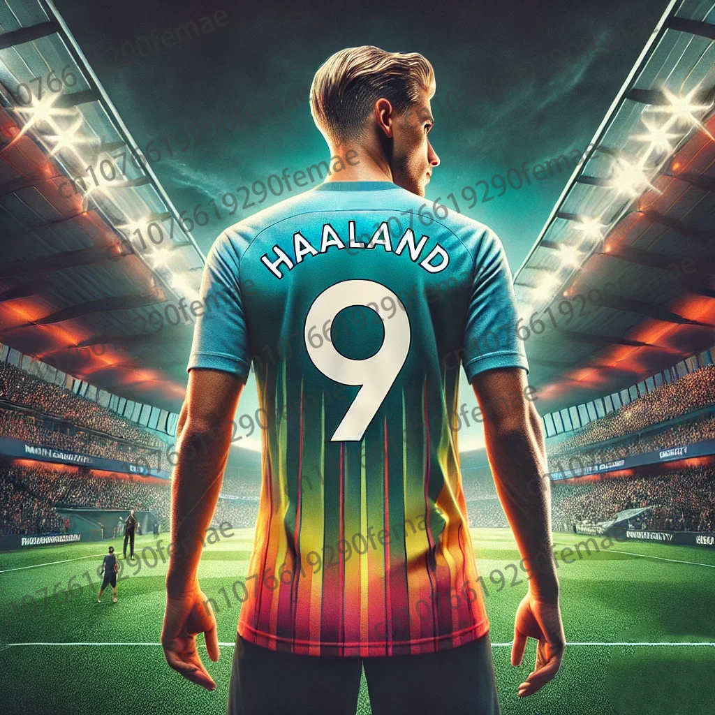 2025 Fans T Shirt Youth Outdoor Sport Football T Shirt NO9 Haaland Classic Training Uniform Sweatshirt Jersey NewManchester City