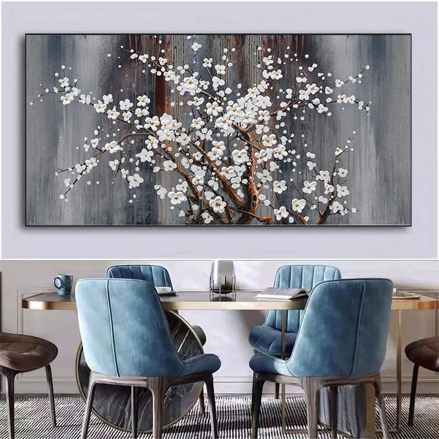 DIY Diamond Painting Modern Abstract Flower and Tree Landscape Art Diamond Mosaic Full Drill Cross Stitch Handmade Hobby