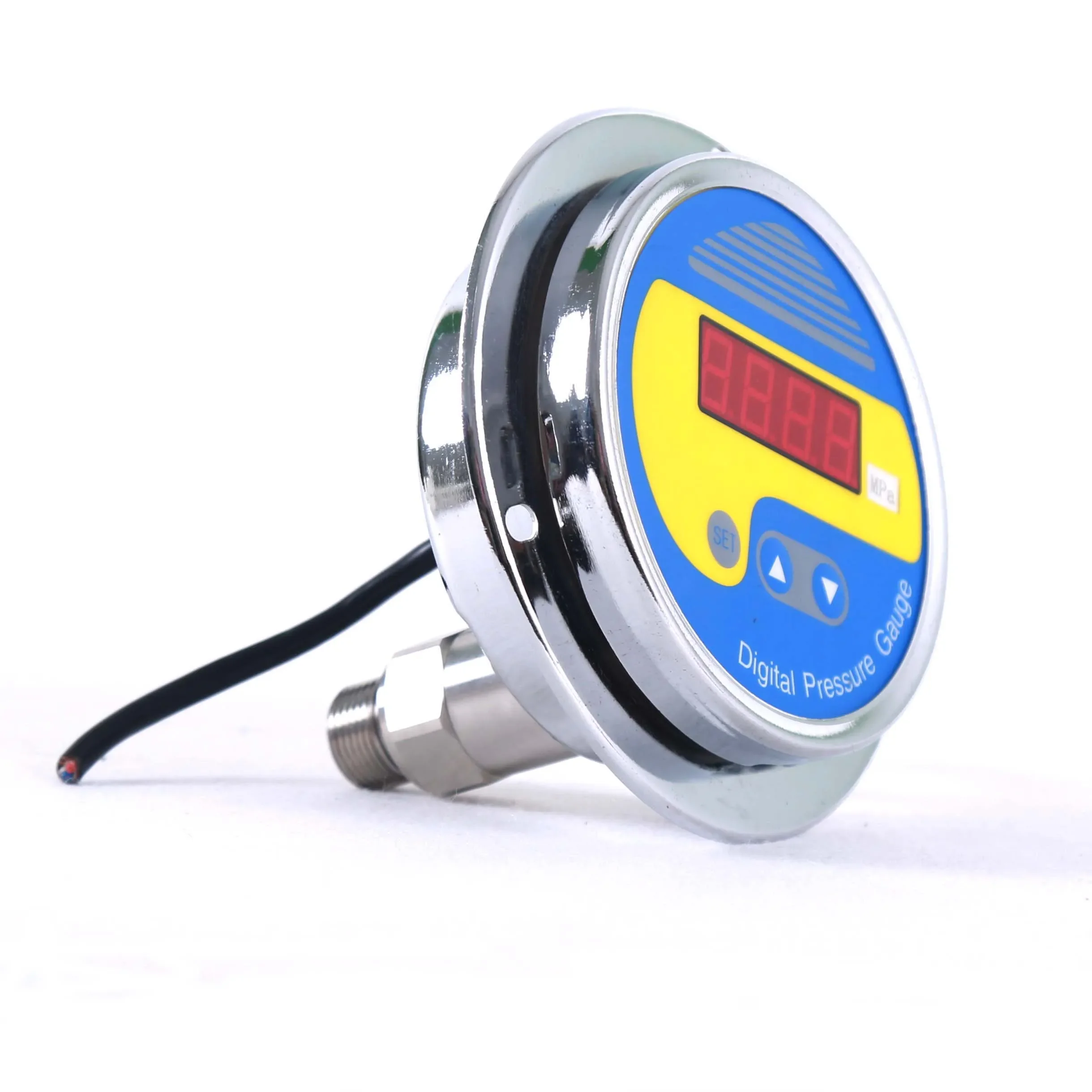 Stainless steel case 24V 220V liquid fuel power digital water pressure gauge