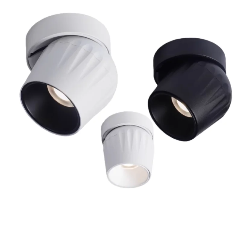 Luz empotrable LED COB cilíndrica montada en superficie regulable 12W 15W 18W 110V 220V bombillas LED de techo lámpara foco LED Downlight