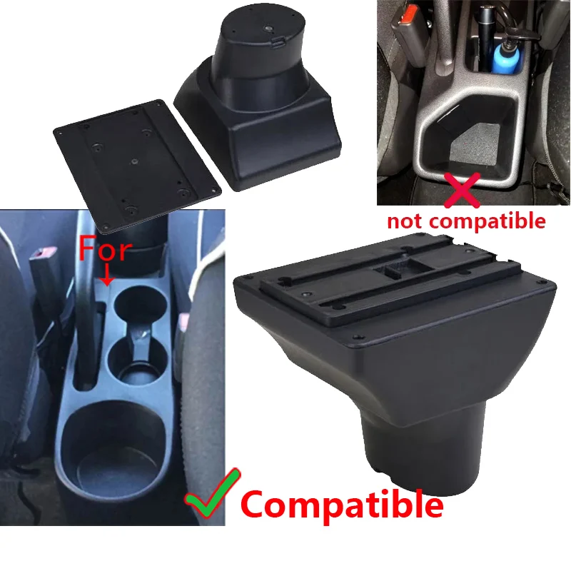 For Hyundai I20 Armrest Box For Hyundai I20 Car Armrest Car Storage Box Curved Surface leather Simple installation Dedicated