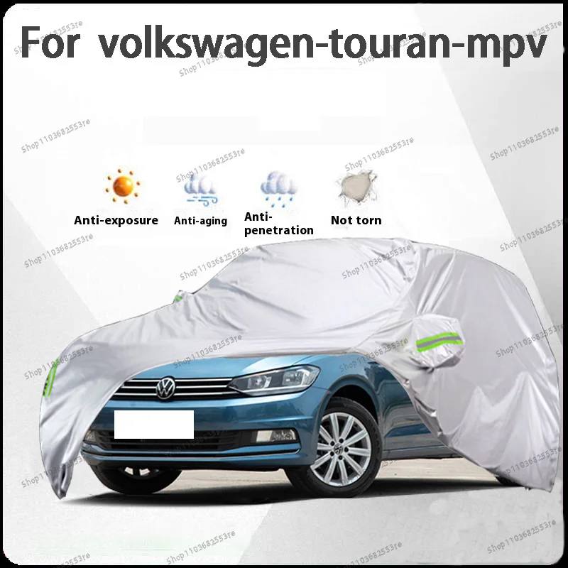 

For Volkswagen Touran Fit Car Cover - Waterproof, Dustproof, Sunshade (UV), Snowproof | Silve Full Cover with All-Day Protection