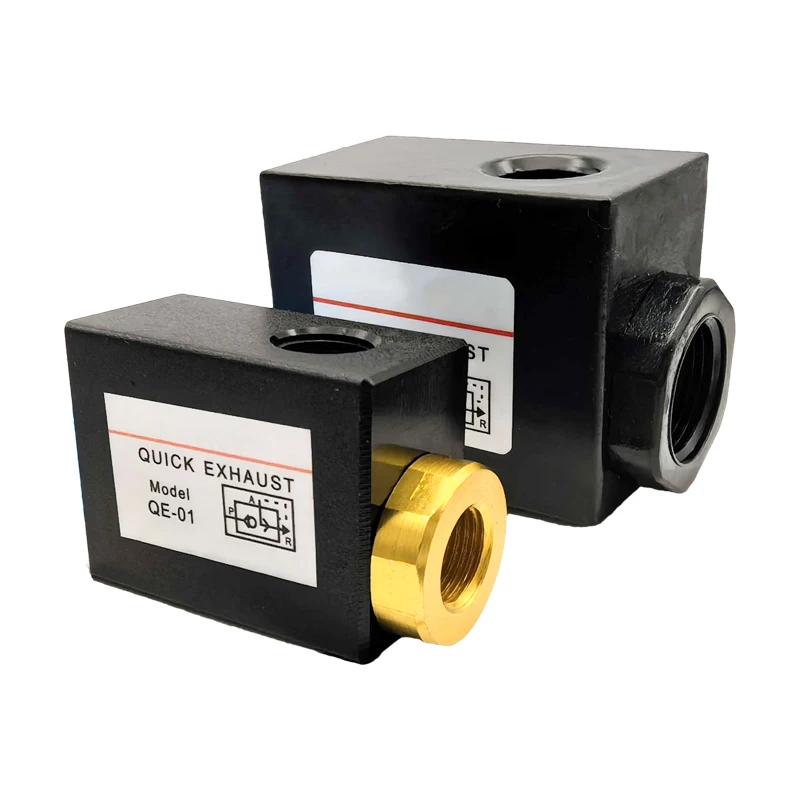 

High Quality QE-01 QE-02 QE-03 QE-04 1/8" 1/4" 3/8" 1/2" Pneumatic Quick Exhaust Air control Valves