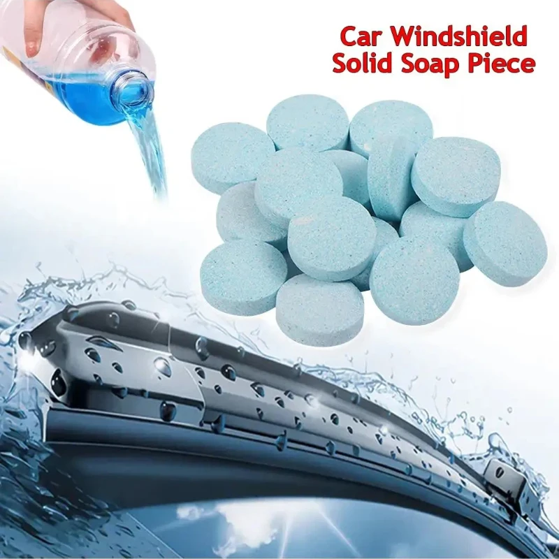2/100PCS Solid Cleaner Car Windshield Cleaner Effervescent Tablets Wiper Glass Cleaning Concentrated Tablets  Accessories