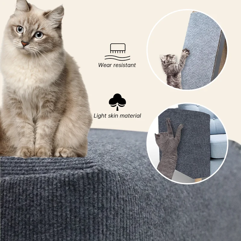 Anti Cat Scratch Mat Cat Scratcher Tape Sofa Protection Self-adhesive Cats Scratch Board Sharpen Trimmable Cat Accessories