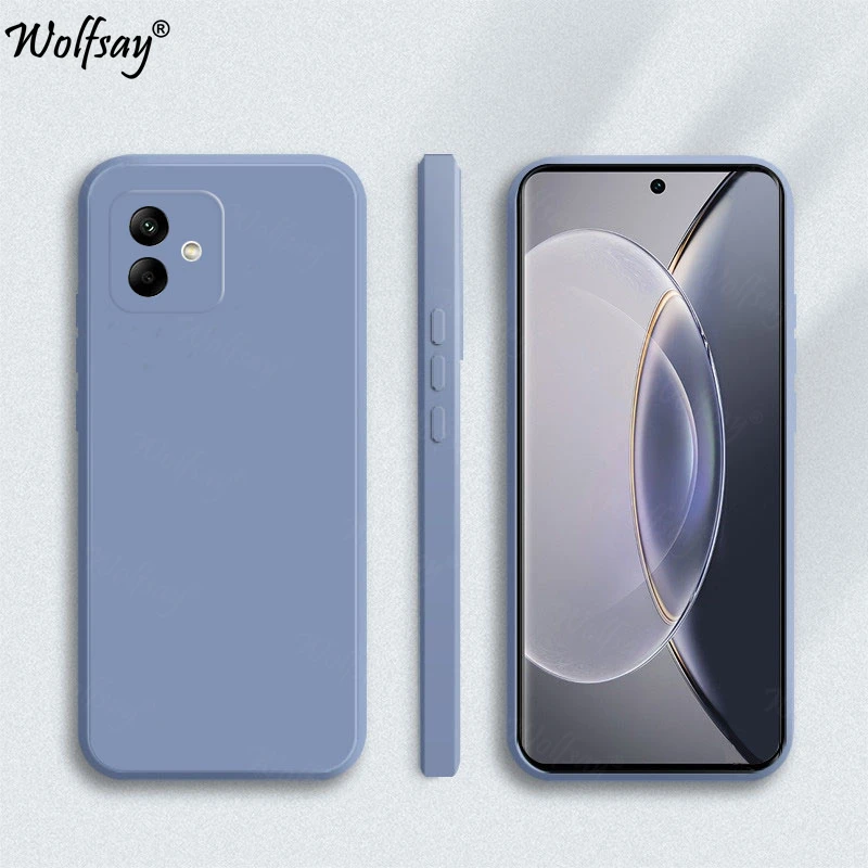 Candy Case For Samsung Galaxy M04 Case Original Liquid Silicone Back Case For Samsung M04 Cover For Samsung M04 M13 M23 M33 M53