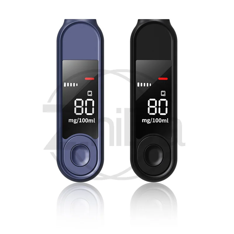 Blow Type Alcohol Tester, High Precision Portable Breathalyzer for Drunk Driving Detection