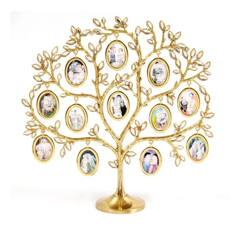 

Large Married Decoration Tree Shape Metal Photo Frame