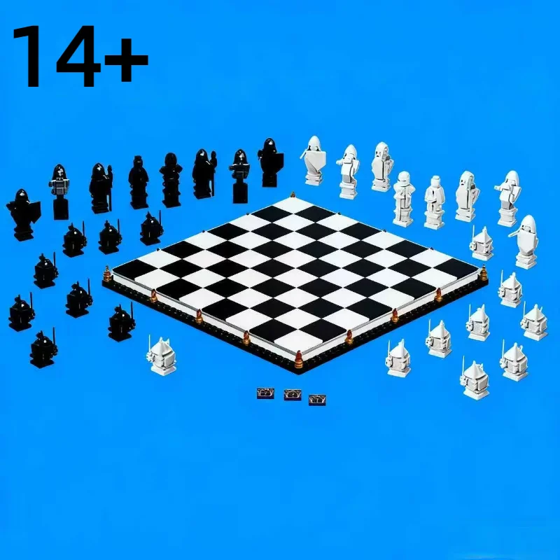 76392 معالج الشطرنج اللبنات ماجيك التحدي النهائي لعبة تفاعلية فارس لعب الأدوار الطوب 876 قطعة اللعب هدايا عيد الميلاد