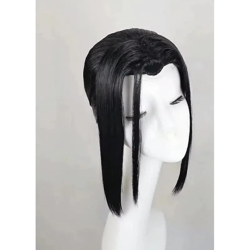 riri 2025 Mori Ougai Preto Estilo Cosplay Resistente ao Calor Cabelo Cos Perucas Peruca Cap