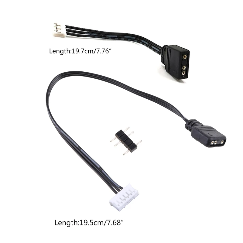 Fan Controller Adapter Cable 5V 3-pin To 6pin/ 4pin Converter  5V ARGB 3Pin to 4Pin 6Pin for Coolmoon Cool Moon Fans