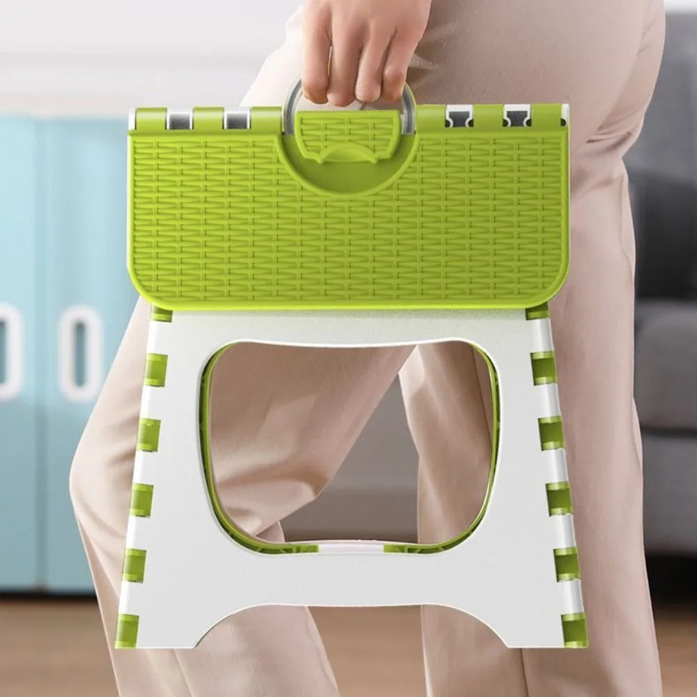 New Thickened Folding Small Stool Plastic Space-saving Step Stool Lightweight Fishing Bench Outdoor