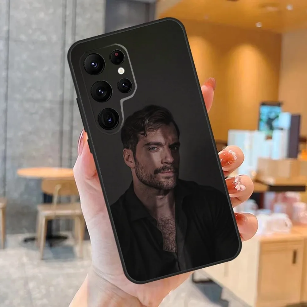 Actor H-Henry C-Cavill Phone Case For SamsungS23,S22,S21,S20 Ultra Pro S10,S30Plus,S9,20lite Ultra Black Cover