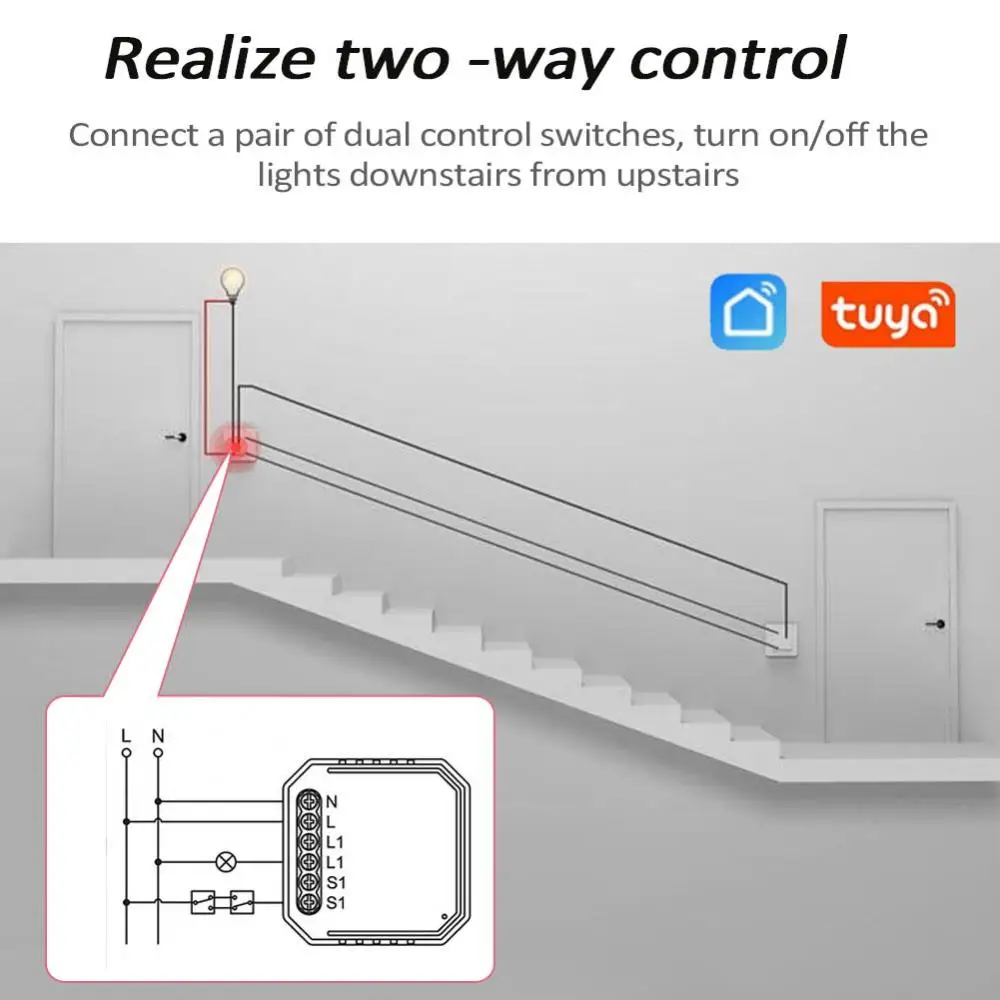 Light Control With Voice Commands Automation Breaker Seamless Integration With Alexa And For Home 2 Ways Control