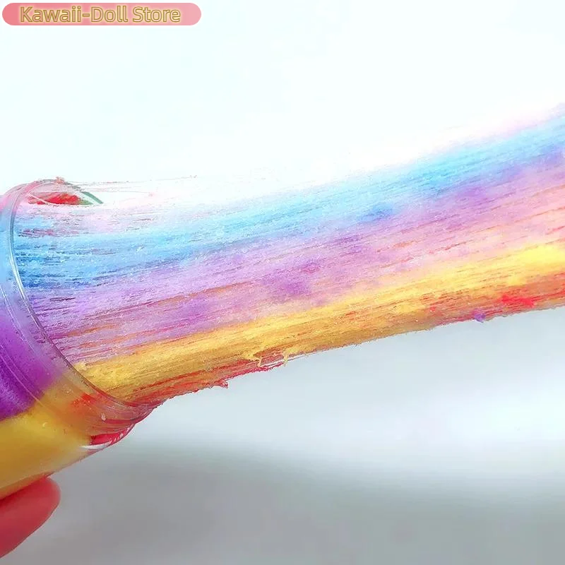 1 Set 60ml Moon Snowflake Mud Diy Decompress Game Toys Slime Kit Cotton Butter Mud Fluffy Putty Non Sediment Colored Clay Toy