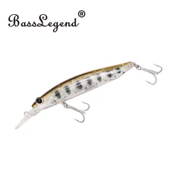 BassLegend Japan Fishing Sinking MDS Minnow Jerkbait Trout Cherry Blood Bass Pike Hard Lure 82S 82mm 9g