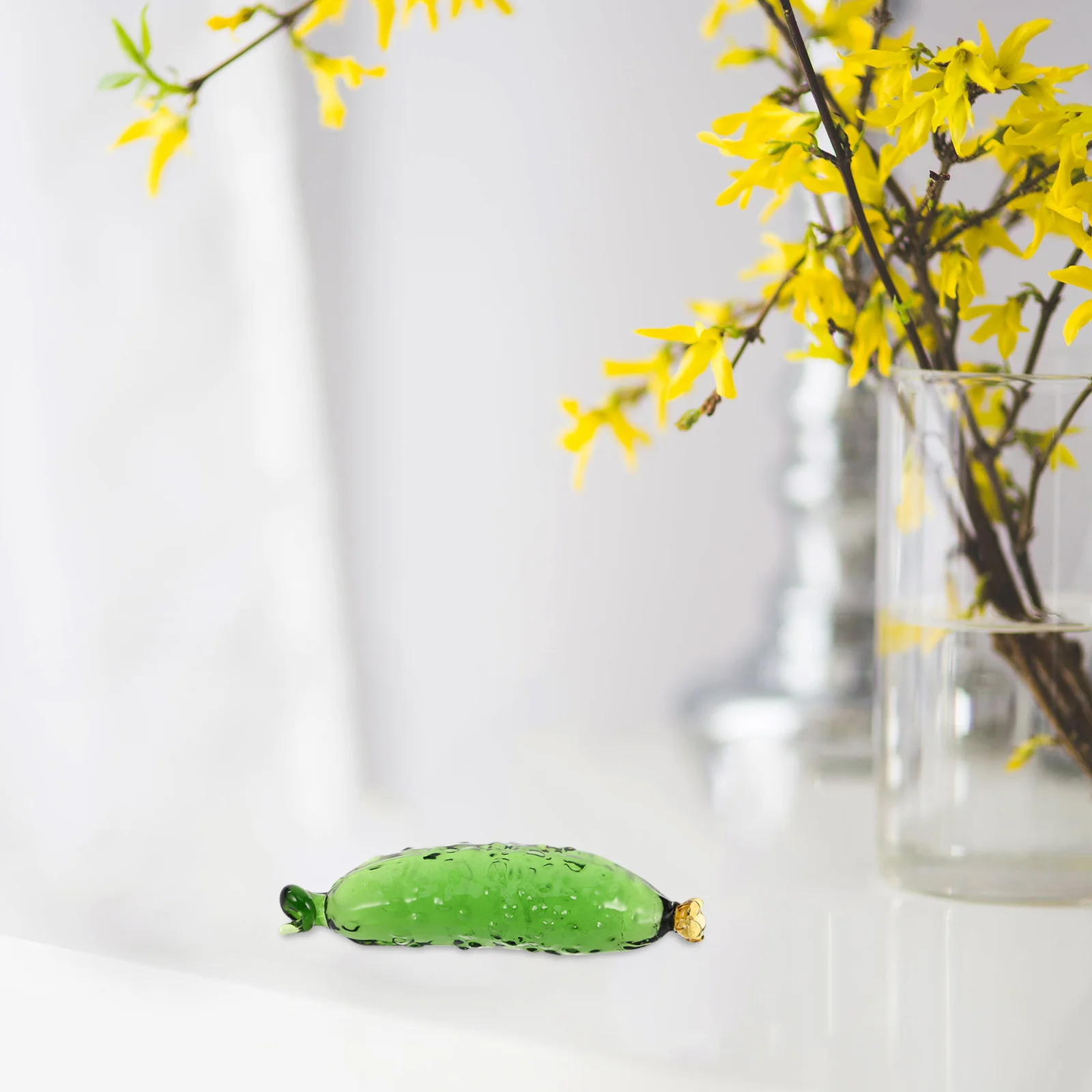 

Blown Glass Cucumber Cucumbers Decor Mini Artificial Christmas Decoration Party Decorations Vegetable