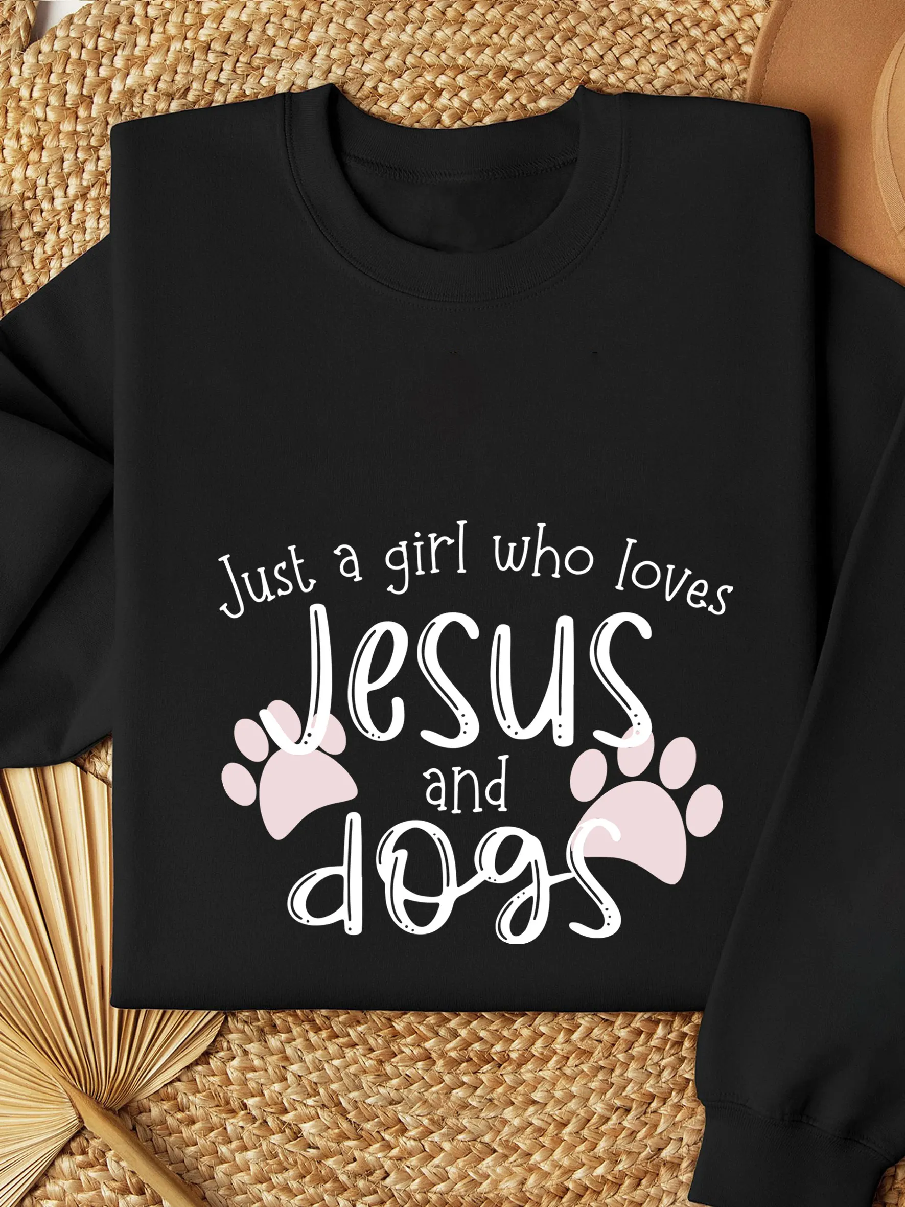 

Just A Girl Who Loves Jesus And Dog Sweatshirt Dog Mom Sweatshirt Christian Sweatshirt Faith Thermal Lined Sweatshirt