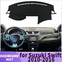 Ajuste para Suzuki Swift Sport G3 FZ NZ AZH 2010-2016 accesorios de coche Dashmat cubierta de tablero almohadilla DashMat parasol alfombra protectora