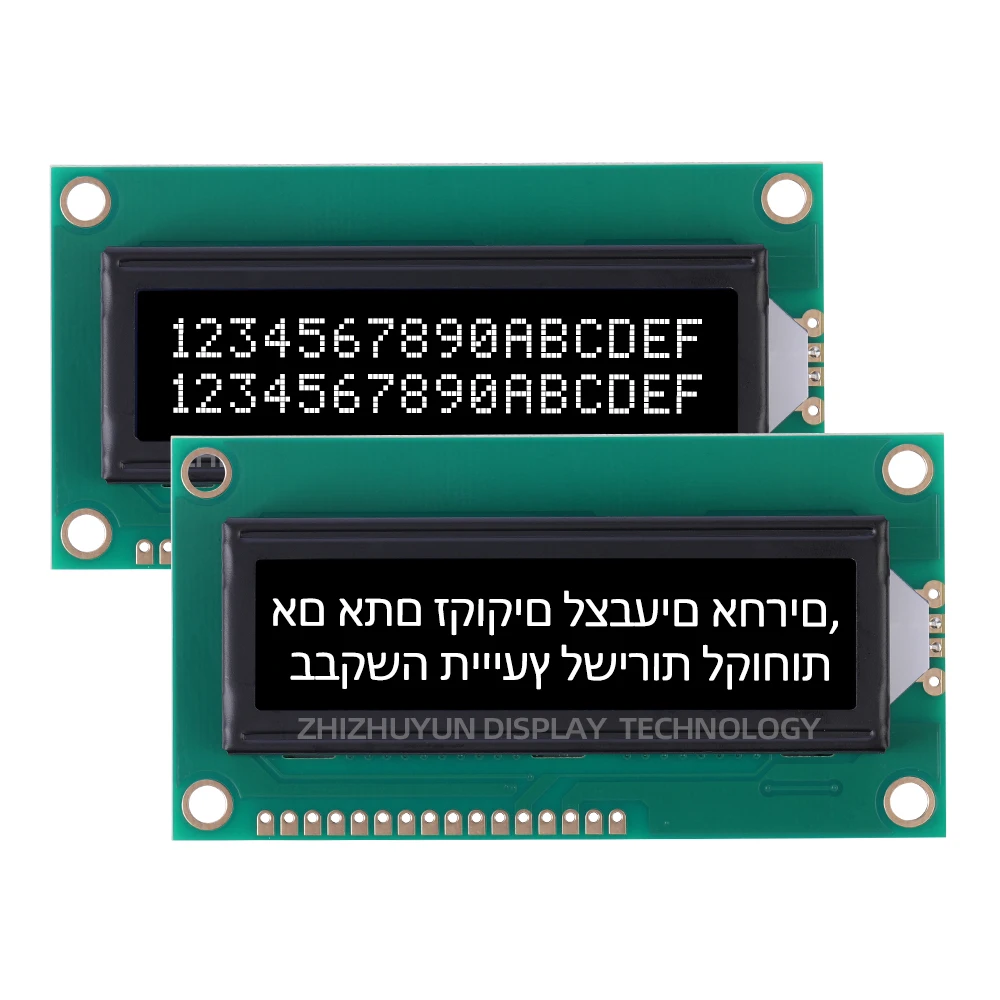 Hebrew-arduino用の文字画面,黒のbtnフィルム,赤,16x2 iic i2Cインターフェイス,5v,lcd1602c2