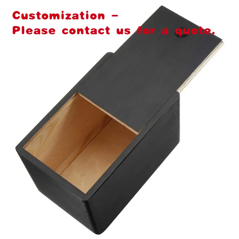 custom.Modern Solid Wood Pet Funeral Box Desktop Urn Patterned Ashes Storage Casket