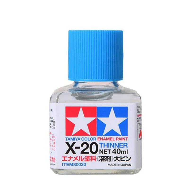 TAMIYA 80030 Color Enamel Paint Thinner 40ML X-20 Oil Paint Solvent Diluent Model Consumables Accessories for Handmade Model