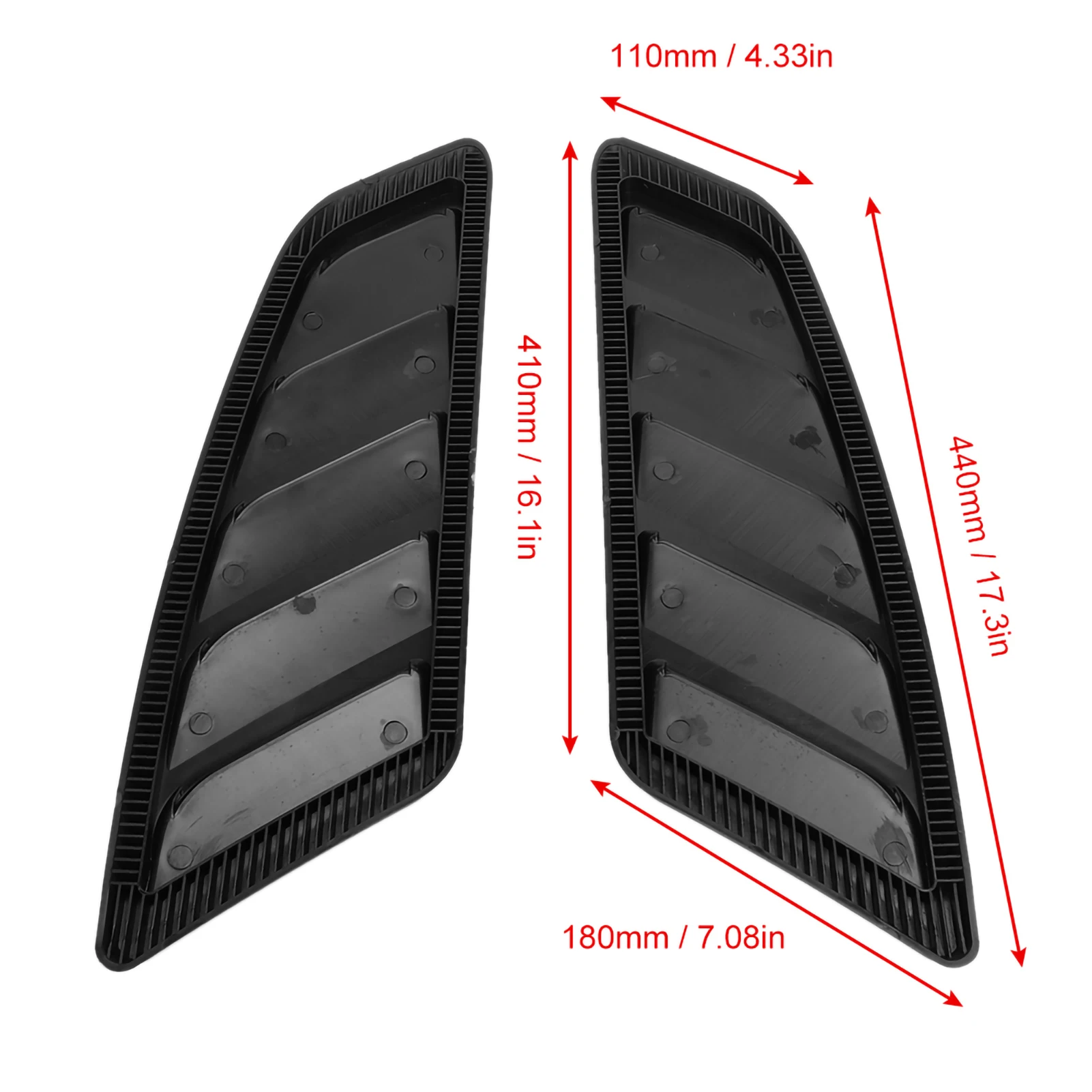 Cubierta de ventilación de capó de modificación para Ford Mustang, 2015-2017